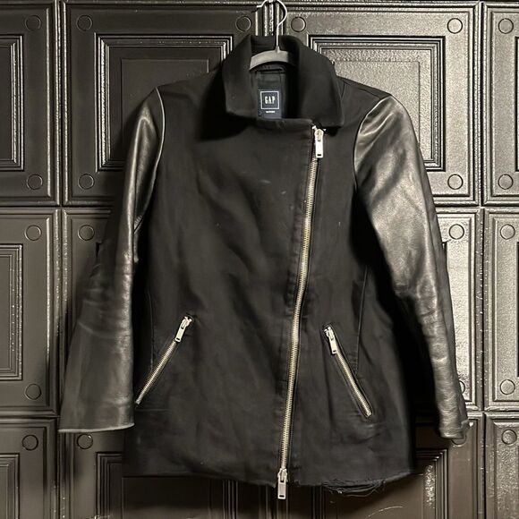 Gap Leather sleeve coat - Picture 1 of 6